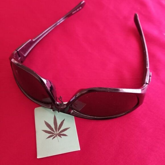 Weed Leaf Logo Shade Sunglasses Marijuana Logo - Picture 11 of 11